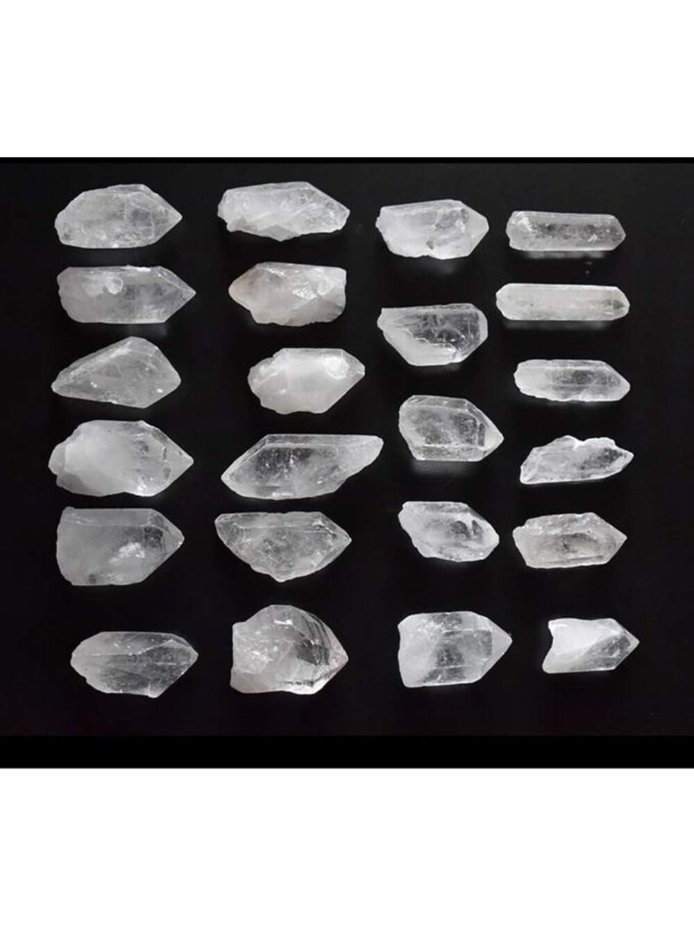 Natural Clear Quartz Crystal Points - 2 Lbs Healing Crystals for Energy